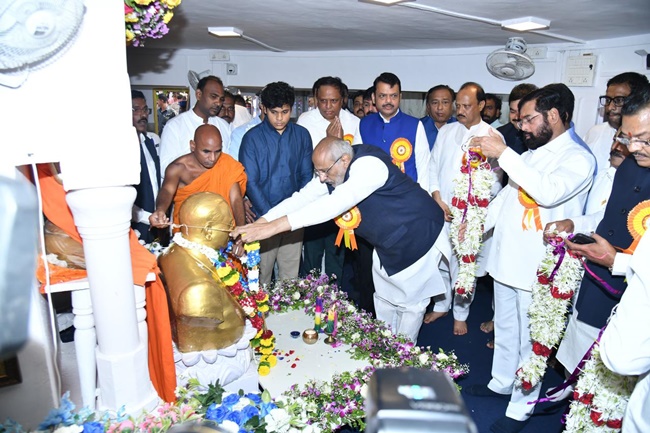 Maharashtra Governor, CM offer tributes to Dr Ambedkar on Dr Ambedkar Jayanti